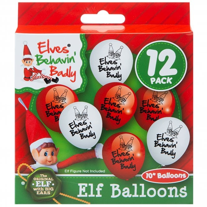 Elves Behavin Badly 12 Pack  Balloons