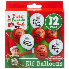 12 Pack Elves Behavin Badly Balloons