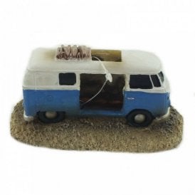Aquarium Fish Tank Ornament Decoration Surfer Camper Van