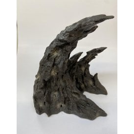 Brown Wave Rock Aquarium Ornament 