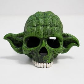 Betta Green Sage Skull Aquarium Ornament
