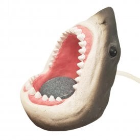 Shark Head Open Mouth Air Stone Aquarium Ornament
