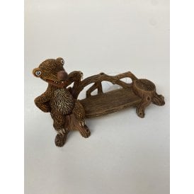 Sloth on Bench Aquarium Ornament