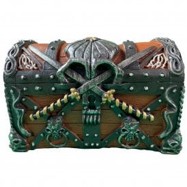 Sunken Pirate Treasure Chest With Swim Through Holes Aquarium Ornament