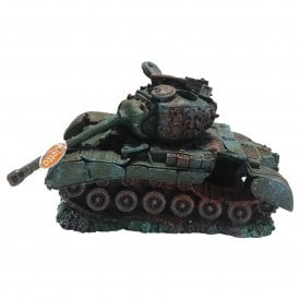 Wartime Army Tank Wreck Ruin Aquarium Ornament
