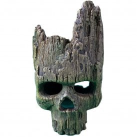 Wood Effect Skull Aqurium Fishtank Ornament
