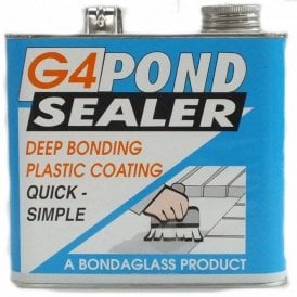 G4 2.5kg Black Koi Fish Garden Pond Paint Seal Waterproof Sealer Sealant Bonding