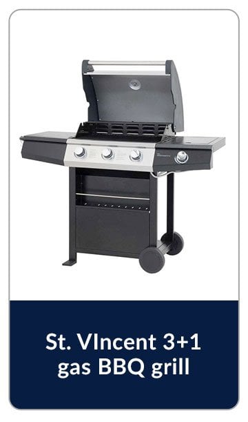 St. VIncent 3+1 gas BBQ grill