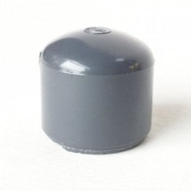 25mm Grey PVC Pressure Pipe End Cap Cover