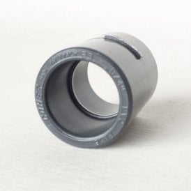 25mm Grey PVC Pressure Pipe Socket Straight Connector