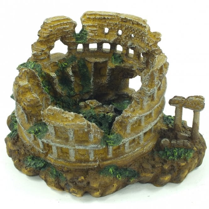 DLP Aquarium Roman Ampitheatre Column Fish Tank Ornament