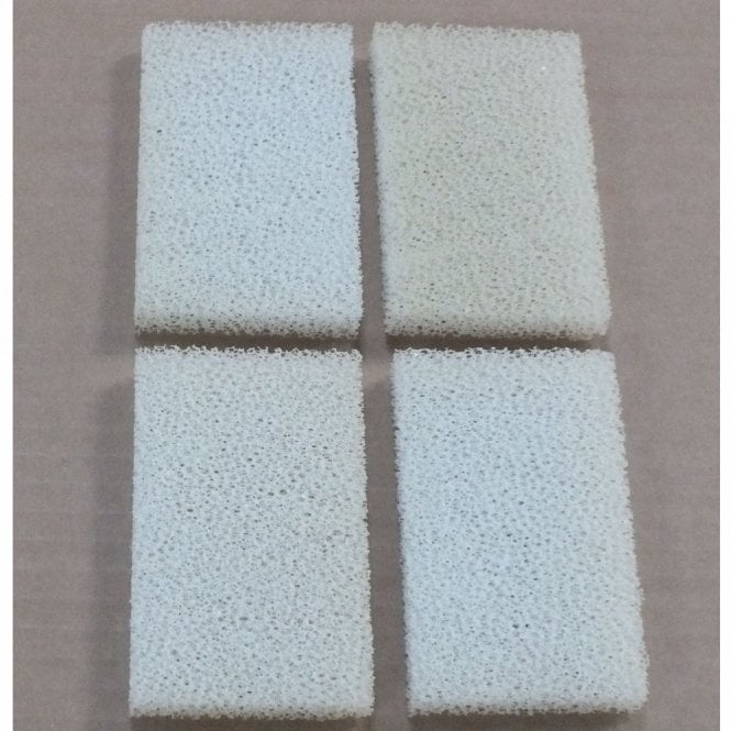 DLP Fluval Compatible 2 PLUS Replacement Filter Foam Sponge Media Pack of 4