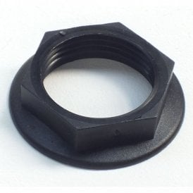 0.5" BSP Thread Black Plastic Hosetail Back Nut