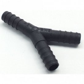 12mm Y Piece Pond Hose Joiner Plastic Barbed Flexi Pipe Fitting