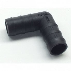 20mm 90 Degree Bend Hose Elbow Plastic Barbed Flexi Pipe Fitting