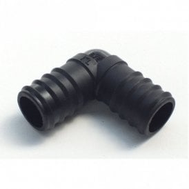 25mm 90 Degree Bend Hose Elbow Plastic Barbed Flexi Pipe Fitting