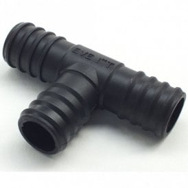 25mm T Piece Pond Hose Joiner Plastic Barbed Flexi Pipe Fitting