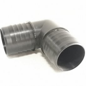 50mm 90 Degree Bend Hose Elbow Plastic Barbed Flexi Pipe Fitting