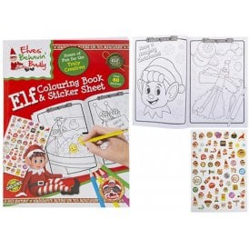Elf Colouring Book & Sticker Sheet Elves Behavin Badly