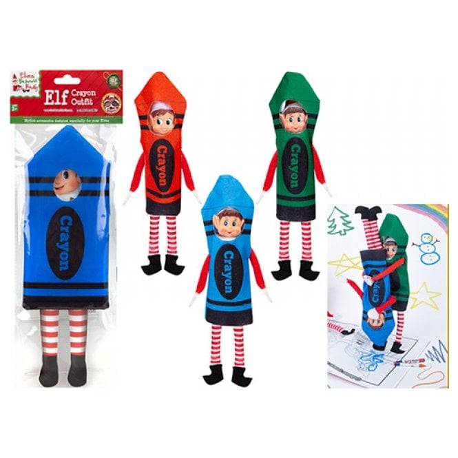Elves Behavin Badly Elf Crayon Outfit 