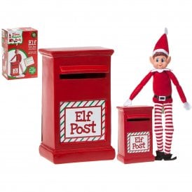 Elf Post Box with Elf Report Card Elves Behavin Badly 