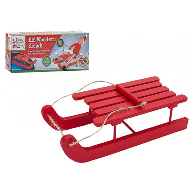 Elves Behavin Badly Elf Wooden Sleigh  