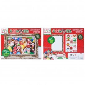 Elfie Photo Booth Selfie Props and Frame, Elves Behavin Badly