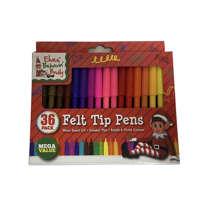 Elves Behavin Badly Elfie's 36 Felt Tip Pens  