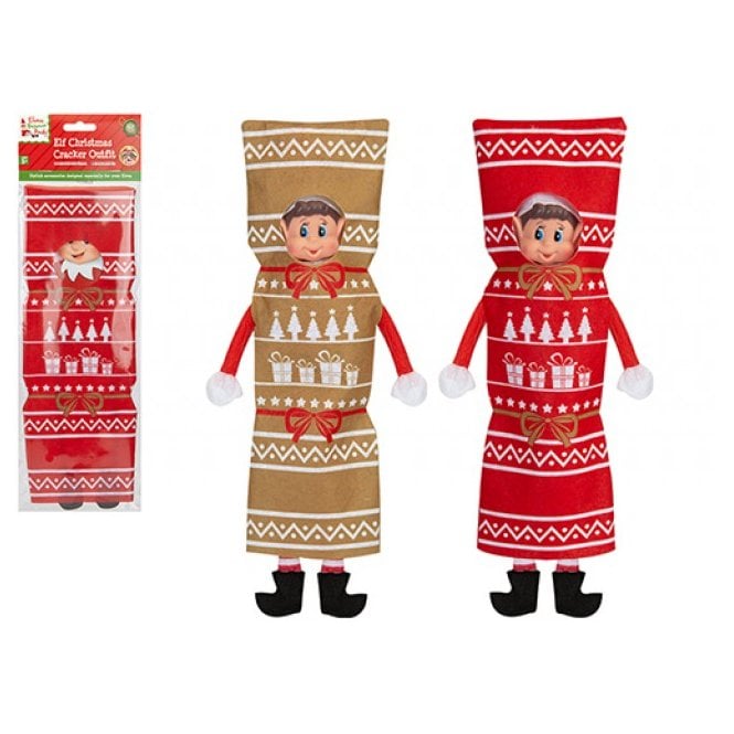 Elves Behavin Badly Elf Christmas Cracker Outfit Assorted