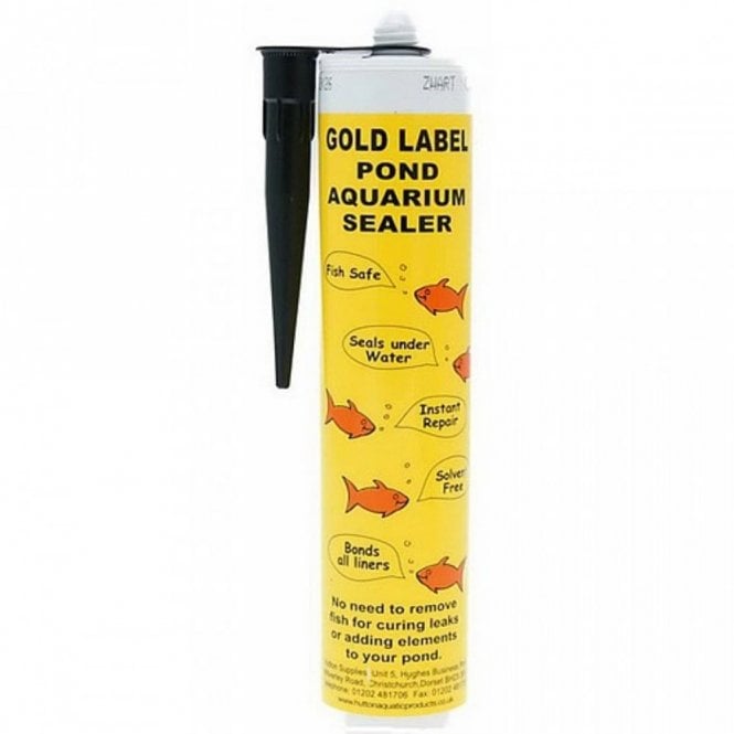 Gold Label 290ml Black Pond and Aquarium Silicone Sealant