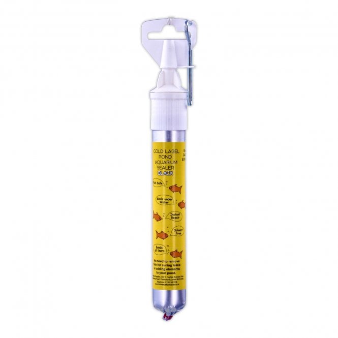 Gold Label Pond and Aquarium Silicone Sealant Black 80ml Tube 