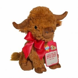 Good Boy Highland Cow Soft Plush Dog Toy