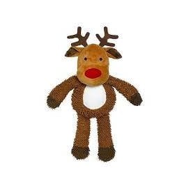 Good Boy Moppy Reindeer Plush Squeaky Christmas Dog Toy
