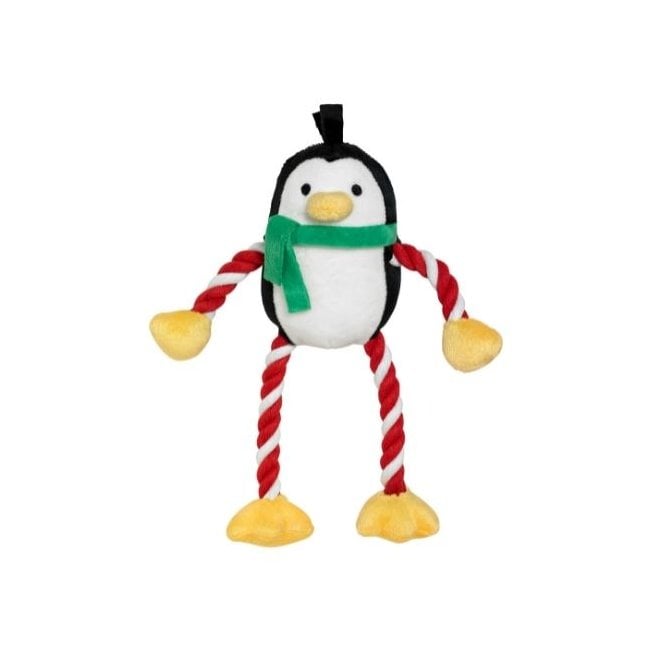 Good Boy  Penguin Hug Tug Squeaky Christmas Dog Soft Toy
