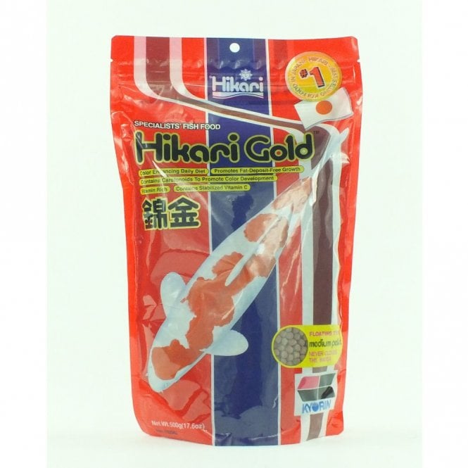 Hikari Gold Floating Fish Pond Food 500g Medium Pellet