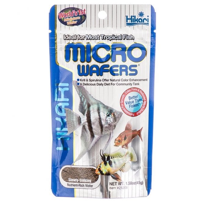 Hikari  Micro Wafers Slow Sinking Aquarium Fish Food 45G