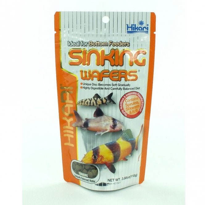 Hikari Sinking Wafers Aquarium Bottom Feeder Fish Food 50G