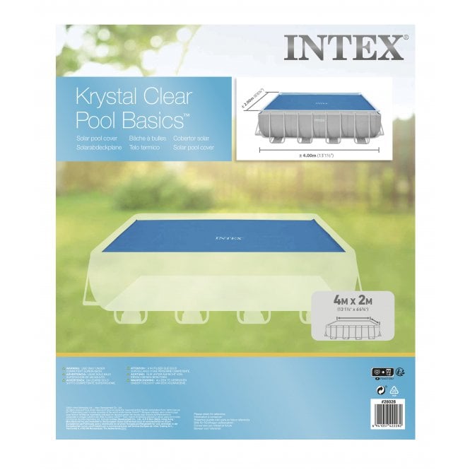 Intex 24ft x 12ft Solar Cover Retangular Ultra Frame Swimming Pool CUSTOMER RETURN