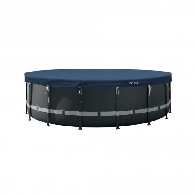 Intex  5.49M Round All Seasons Deluxe Debris Pool Cover 28085 - CUSTOMER RETURN SLIGHT DAMAGED BOX NOT BEEN OPENED