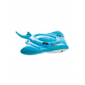 Blue Stingray Inflatable Ride On Swimming Pool Toy Float