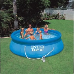Intex Easy Set Above Ground Swimming Paddling Pool 10ft x 30" With Pump