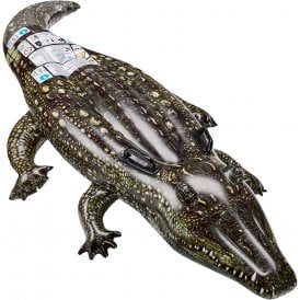 Realistic Gator Ride On Inflatable Pool Float 