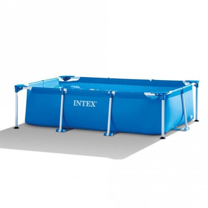 Intex  Rectangular Metal Frame Above Ground Swimming Pool 3m x 2m - CUSTOMER RETURN SLIGHT DAMAGED BOX