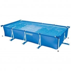  Rectangular Metal Frame Above Ground Swimming Pool  4.5m x 2.2m 