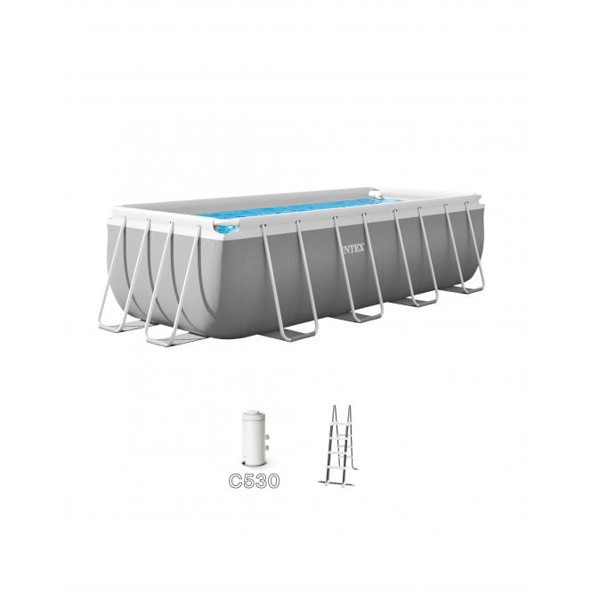 Intex Rectangular Prism Frame Pool Set 4m x 2m x 1.22m