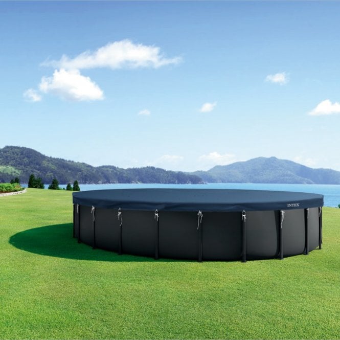 Intex  Round 24ft Ultra XTR Frame All Seasons Deluxe Debris Pool Cover 28091