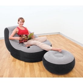 Ultra Lounge Inflatable Chair With Foot Rest