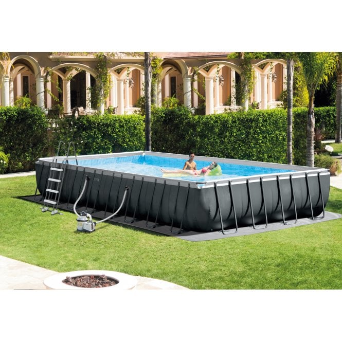 Intex  Ultra XTR Frame Rectangular Above Ground Swimming Pool 32ft x 16ft x 52