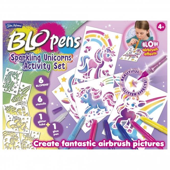 John Adams BLO Pens Sparkling Unicorn Activity Set