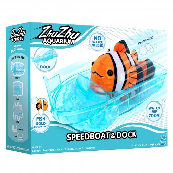 John Adams Zhu Zhu Aquarium Speedboat & Dock